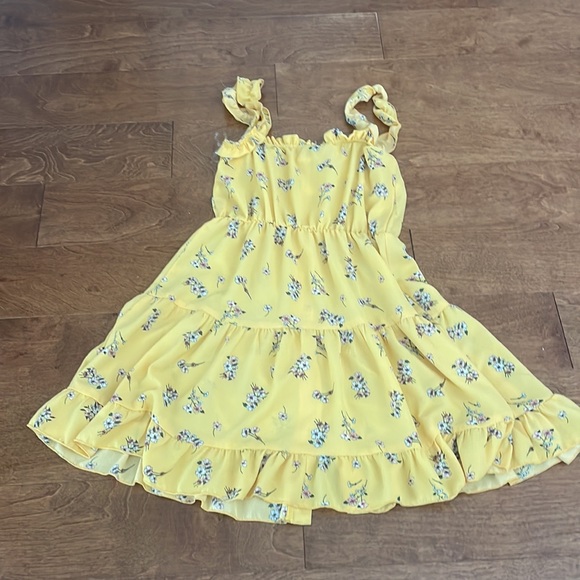 purple snow yellow floral dress size medium - Picture 2 of 3